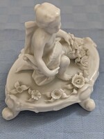 Német , Rosenthal Bavaria porcelán  ülő figura lábakon álló kivitel