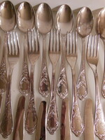 Cutlery - silver-plated - 22 pcs - 800 mark - Italian - unused