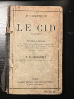 Corneille: cid - in original French, from the library of the literary historian Miklós Szabolcsi with his signature