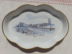 HERENDI porcelán Vác Dunai Cement- És Mészmű emlék tálka