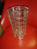 Pressed art deco glass vase