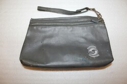 Old retro artificial leather bag mineral water beech soft drink rarity