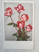 1942-es futott képeslap: Rózsa