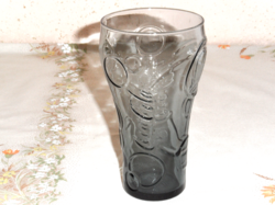 Coca cola üveg pohár ( 3 dl. szürke )
