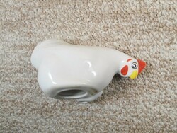 Retro régi porcelán kakas, tyúk figura