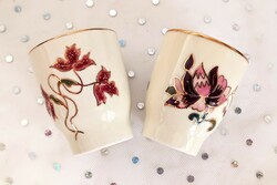 Zsolnay brandy cups 2 pieces each