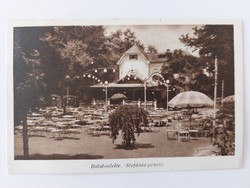 Old postcard 1937 Balatonlelle Stefania guesthouse photo postcard