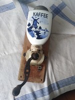 Wall-mounted coffee grinder - antique style