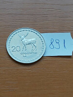 GRÚZIA 20 TETRI 1993 Rozsdamentes acél  #891