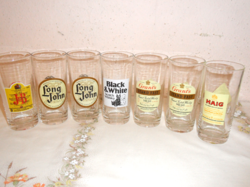 Retro whiskey's drink brand glass glasses (7 pcs.)