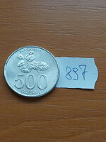 Indonesia 500 rupiah 2003 bunga melati alu. #897