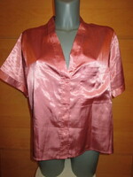 Rózsaszín szatén női háló felső pizsamafelső pizsama 38 M hálóruha