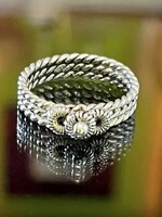 Kézi készítésű, vintage ezüst gyűrű