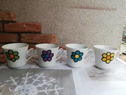 4 db bavaria virágos kávéscsésze