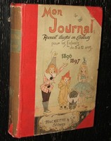 Mon journal recueil illustré en couleurs 1897 - vintage French children's magazine bound