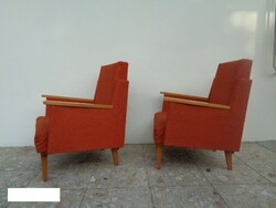 Retro fotel bútor 2 darab formatervezett dizájn design lépcsőzetes szék fotel átkárpitozásra