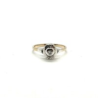 4265. Art Deco Arany Gyűrű Gyémántokkal