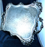 Breathtaking, antique, silver tray, 1864!!!