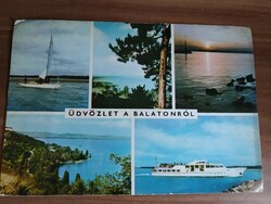 Balaton,Tájkép, hajó, 1970-es évek körüli