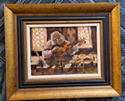 Painting by Mikhail Volkov with a frame