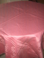 Beautiful mauve pink rose damask tablecloth