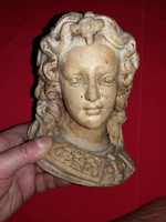 Antique marked church altar decoration keystone Archangel Gabriel bust statue bust according to the pictures
