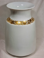 Large Rosenthal German porcelain gold-painted vase / studio piece, designed by Tapio Wirkkala.