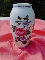 Gyönyörű rózsamintás porcelán váza