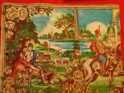 Antique extremely rare room woven John the valiant printed fairy tale scene wall picture, tapestry according to the pictures