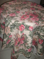 Beautiful vintage style special baroque rose bedspread with a huge soft Spanish lace edge