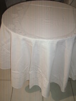 Beautiful and elegant rosy white oval damask tablecloth