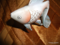 Rarity! Antique two-stamped hand-painted raven house fish