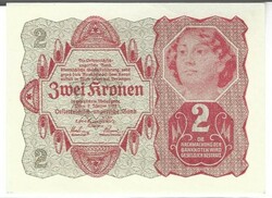 2 korona kronen 1922 Ausztria aUNC 1.