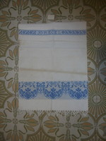 Old home-woven towel, decorative towel - labeled