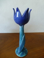 Beautiful, turquoise, ceramic tulip
