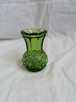 Green violet vase