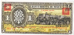 Mexikó1 Mexikói peso 1914 REPLIKA