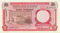 Nigéria 1 Pound 1967 UNC