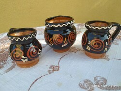 Painted ceramic bowl, bowl, wall decoration 3 pcs for sale!