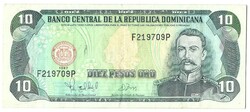 10 peso pesos oro 1997 Dominika