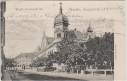 Veszprém, Püspöki kormányzói palota, utcakép. Ifj. Neu Jakab,1904. Postán futott
