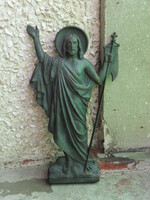 Antique bronze 19th century bronze Jesus relief