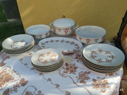 Porcelain tableware with a rare pattern for sale!Gdr henneberg 6-person tableware for sale!