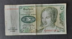 Nsk - 5 deutsche marks 1960