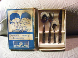 Retro Gerlach children's cutlery set - Maci Laci and his friends from the 70s