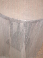 A special curtain woven with beautiful pink silvery thread