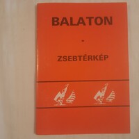 Balaton zsebtérkép  Cartographia 1988   Országjárók atlasza sorozat (magyar, angol, német, orosz)