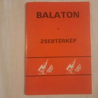 Balaton pocket map cartography 1988 country travelers' atlas series (Hungarian, English, German, Russian)