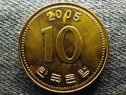 South Korea 10 won from 2005 unc circulation line (id70114)