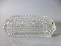 Rare glass ashtray with lid